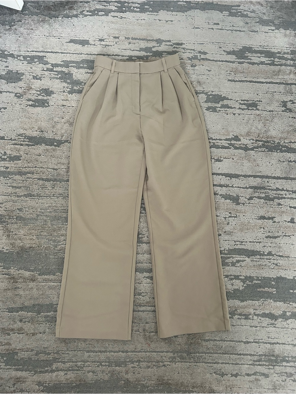 Abeecrombie And Fitch Sloane Wide Leg Trouser Pants 26s Curve Love - Tan
